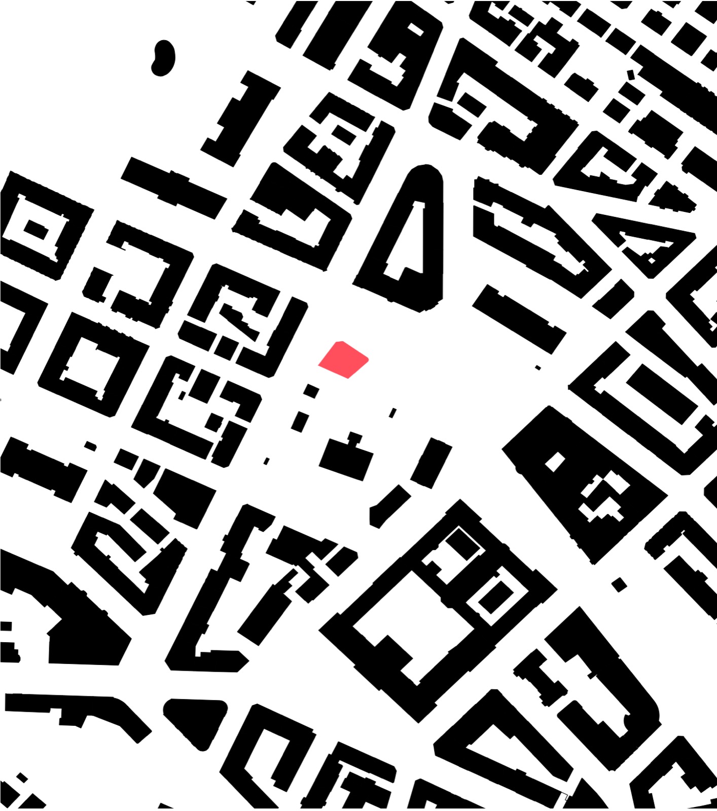 Schwarzplan showing Kanzlei Areal context