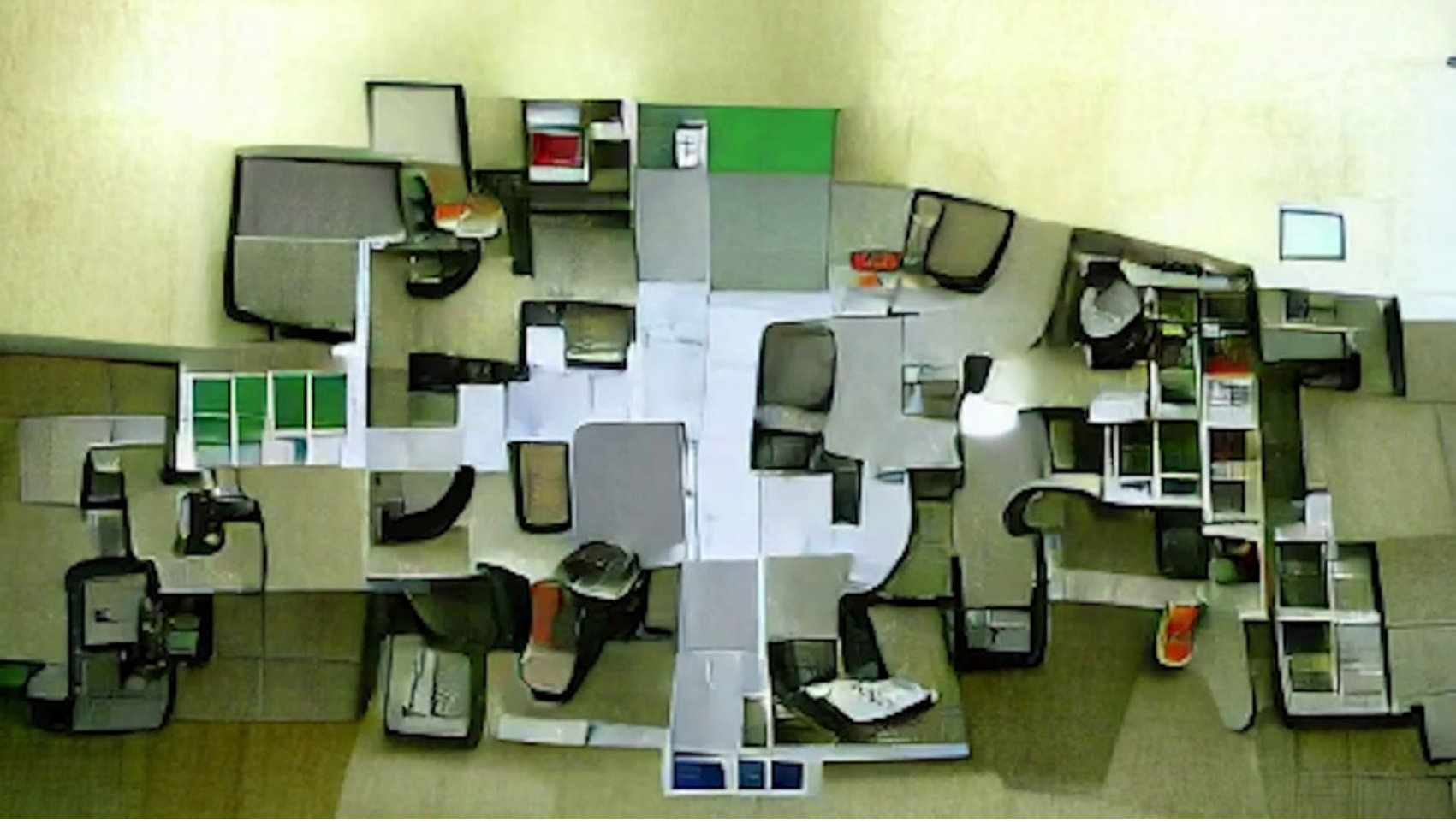 AI-generated abstraction of an efficient floorplan